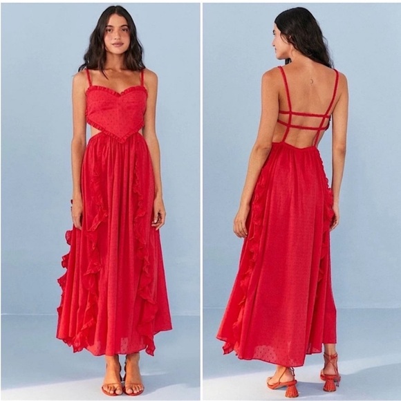 FARM Rio Red Maxi Dress - Picture 2 of 5